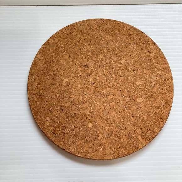 Cork Trivet Boho Bohemian Chic Hand Painted Round 7.5 inch Diameter - Picture 4 of 4